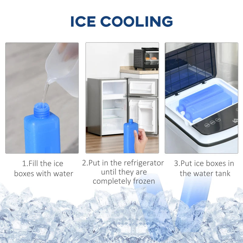 HOMCOM 3-in-1 Evaporative Air Cooler with 4L Water Tank, Portable Fan Cooler with Automatic Oscillation, Timer, Remote, White
Shipped by Aosom UK